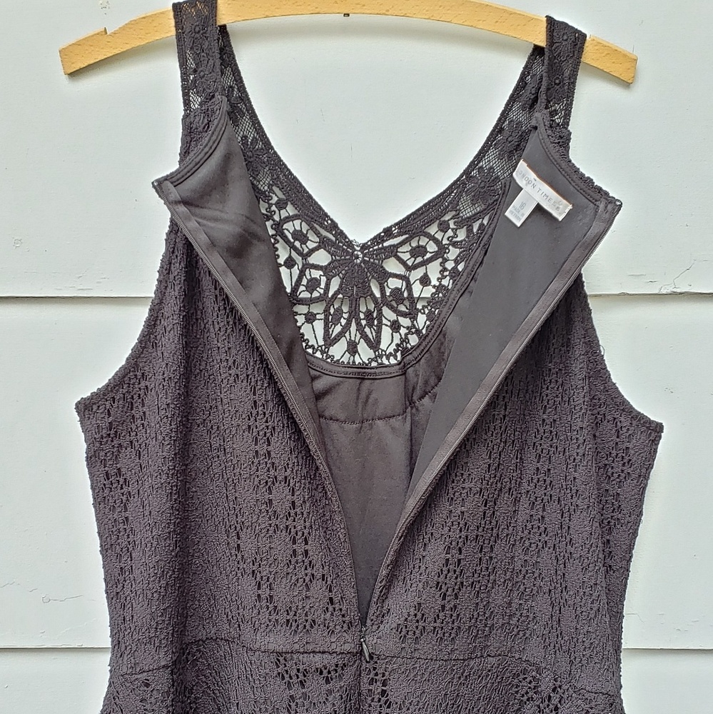 London Times Black Lace Sleeveless Dress - 16 - Picture 8 of 8